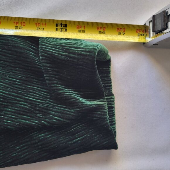 NWT Eloquii Women’s Velvet Dark Emerald Green Blazer with Belt (Size: 22) - Picture 14 of 16